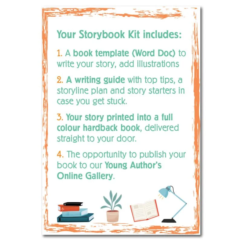Make Your Own Story book - Kit for Young Authors // Saronti